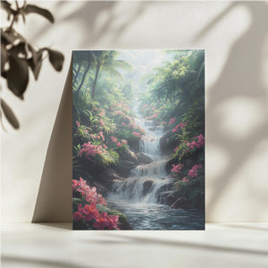 Tropical Blooming Cascade