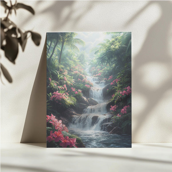 Tropical Blooming Cascade