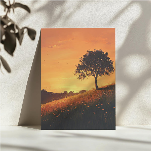 Lone Tree Golden Sunset