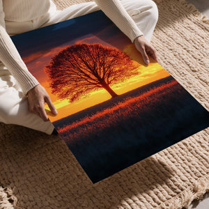 Radiant Sunset Tree
