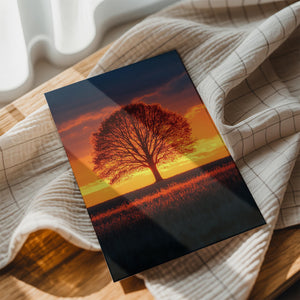 Radiant Sunset Tree