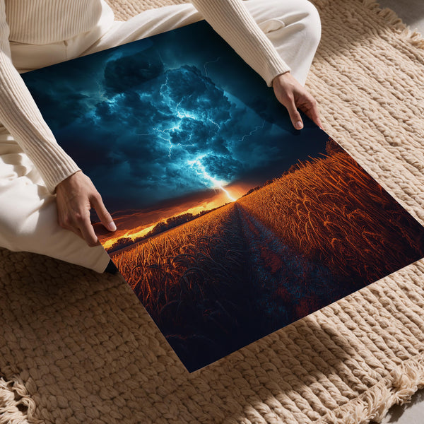 Stormy Field Lightning