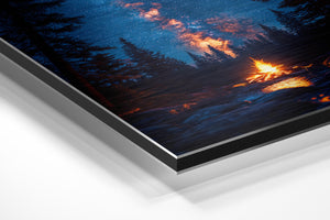 Starlit Forest Campfire