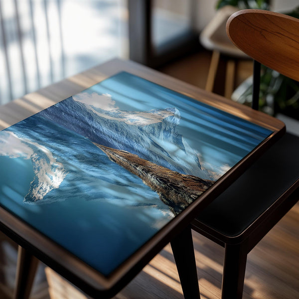 Snowy Mountain Reflection