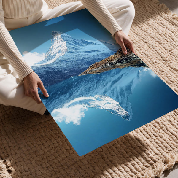 Snowy Mountain Reflection