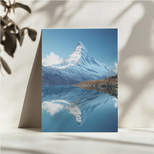 Snowy Mountain Reflection