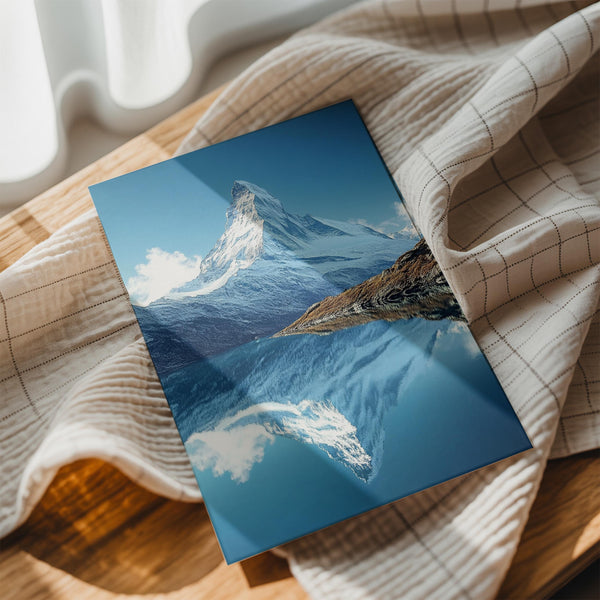 Snowy Mountain Reflection