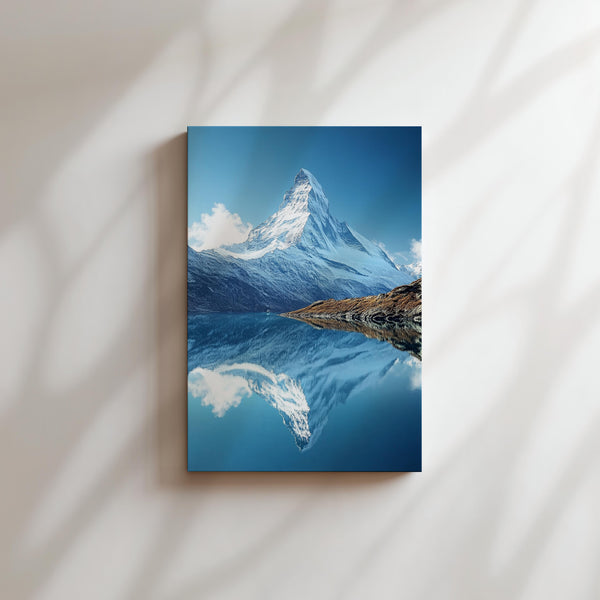 Snowy Mountain Reflection