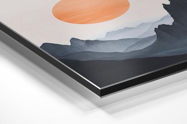 Minimalist Mountain Sun