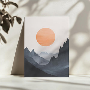Minimalist Mountain Sun