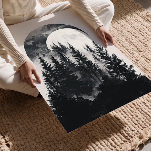 Moonlit Forest Shadows