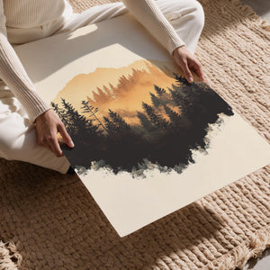 Golden Sunrise Forest