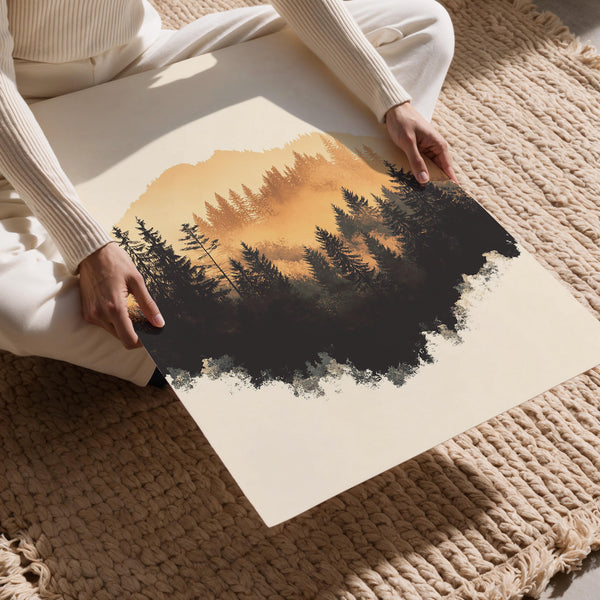 Golden Sunrise Forest