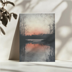 Sunset Reflecting Pond