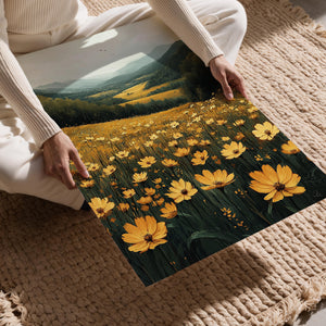 Golden Field of Flowers