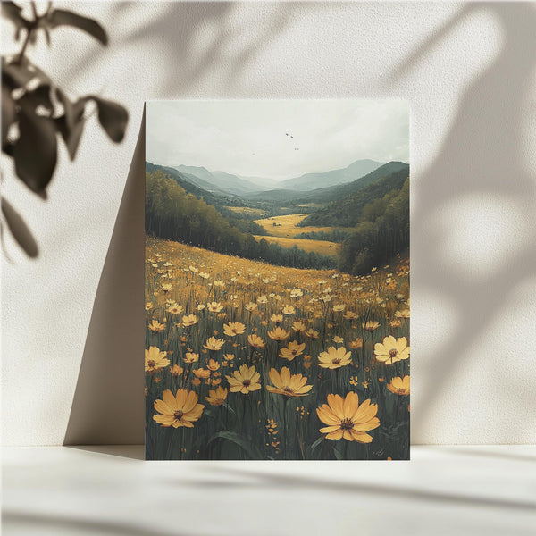 Golden Field of Flowers
