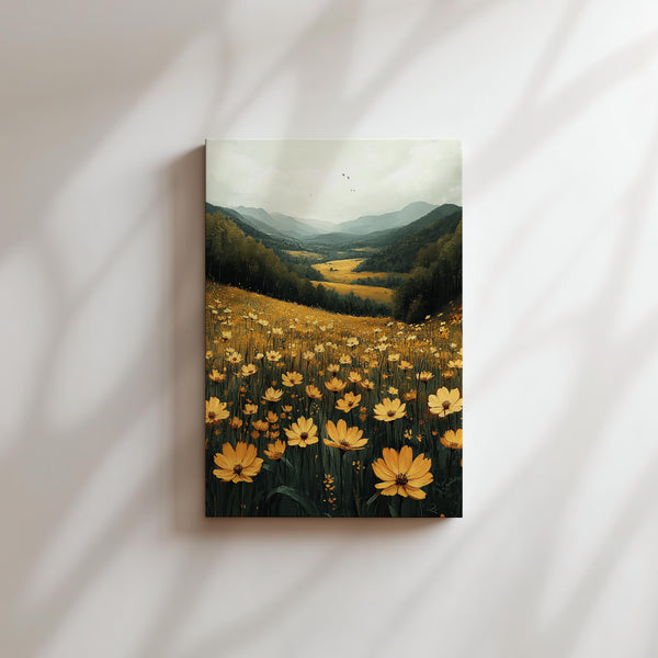 Golden Field of Flowers
