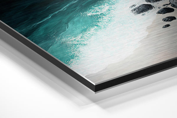 Turquoise Waves Crashing