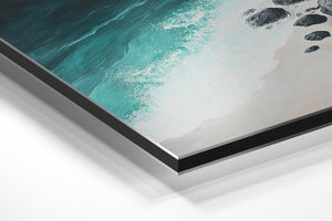 Turquoise Waves Crashing