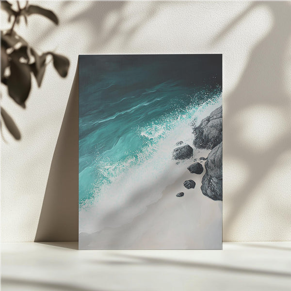 Turquoise Waves Crashing