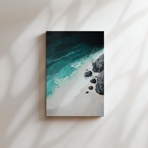 Turquoise Waves Crashing