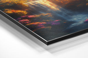 Golden Waterfall Glow