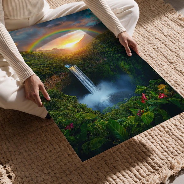 Rainbow Jungle Waterfall