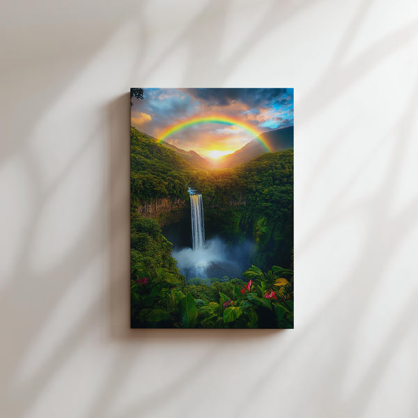 Rainbow Jungle Waterfall