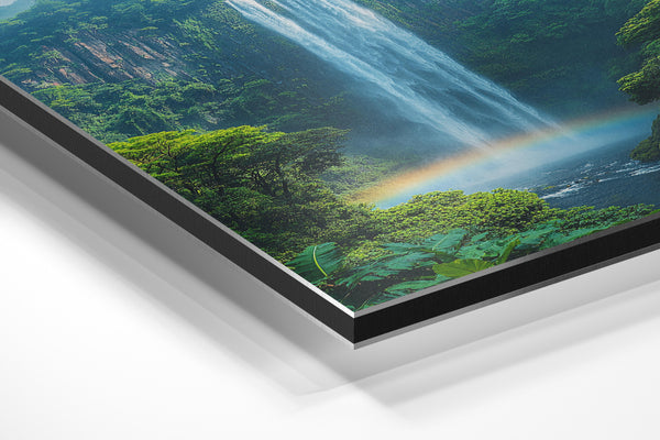 Misty Waterfall Forest