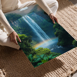 Misty Waterfall Forest