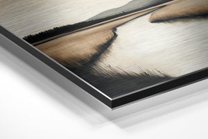 Golden Marshland Reflection