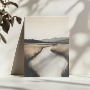 Golden Marshland Reflection