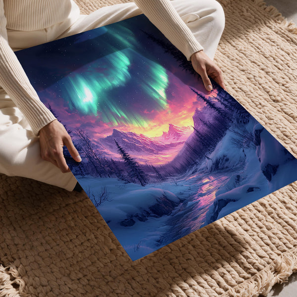 Glacier Winter Night