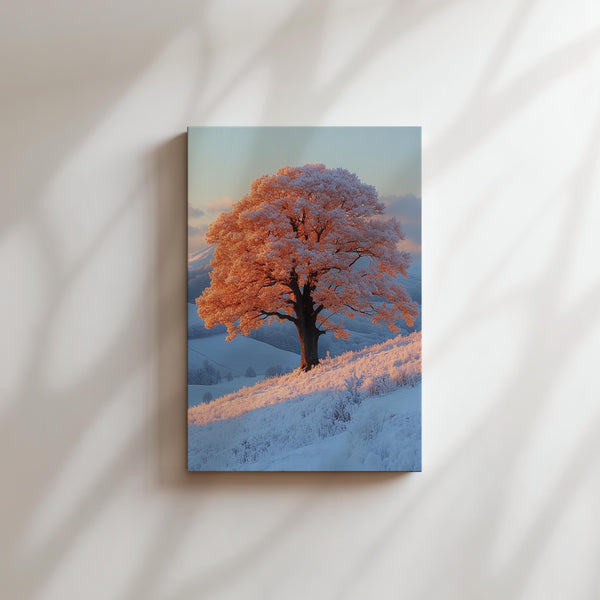 Frost Covered Tree at Sunrise