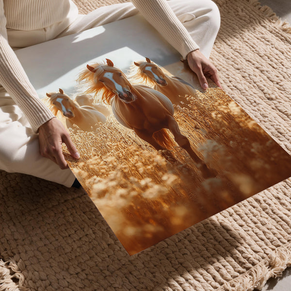 Galloping Horses at Dawn