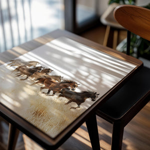 Herd of Horses Running