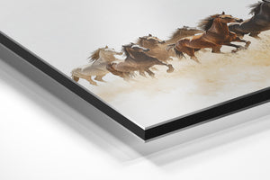 Herd of Horses Running