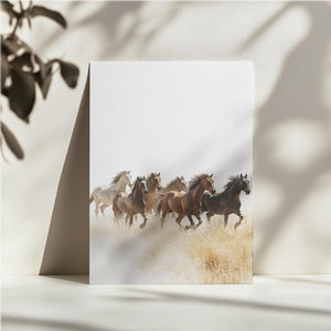 Herd of Horses Running