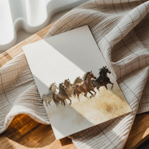 Herd of Horses Running