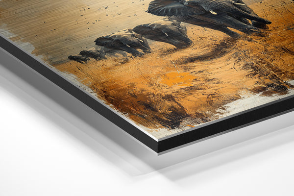 Elephants in Savanna