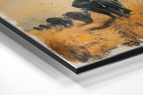 Elephants in Savanna