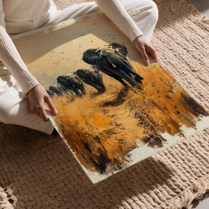 Elephants in Savanna