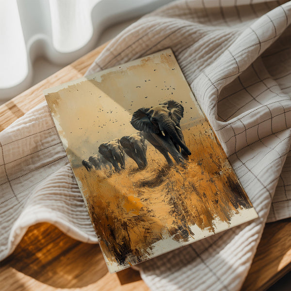 Elephants in Savanna