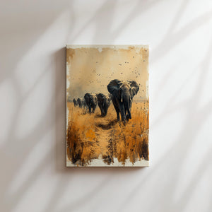 Elephants in Savanna