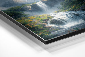 Mountain Waterfall Peak