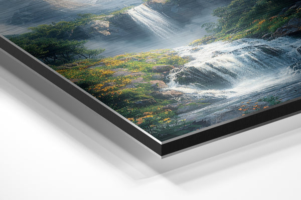 Mountain Waterfall Peak