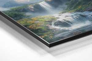 Mountain Waterfall Peak