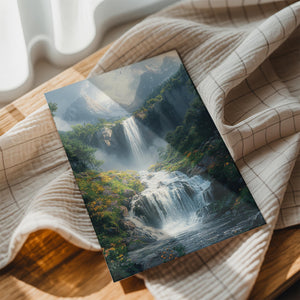 Mountain Waterfall Peak