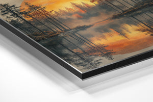 Forest Sunset Reflection