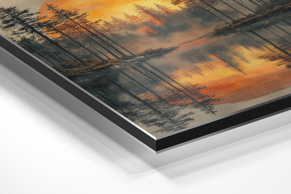 Forest Sunset Reflection